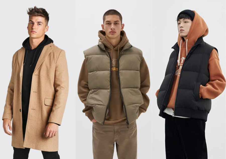 Áo khoác phao, áo hoodie và quần thể thao đều là những item không thể thiếu cho mùa đông tại xứ Hàn