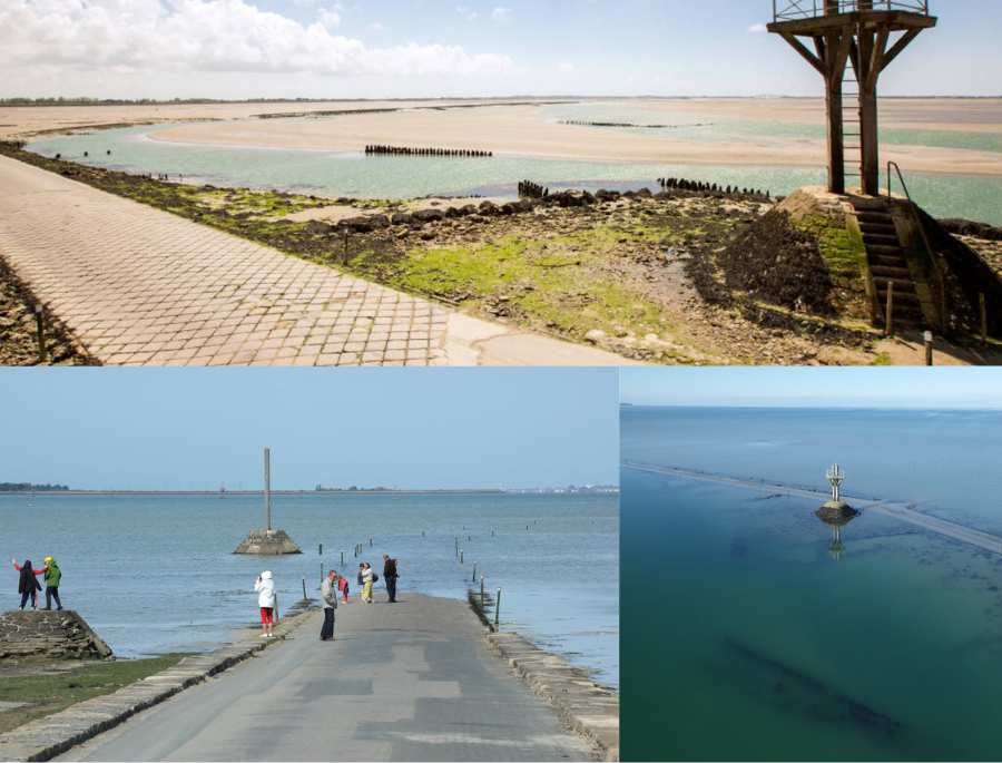 Passage du Gois là con đường nối đất liền với đảo Noirmoutier