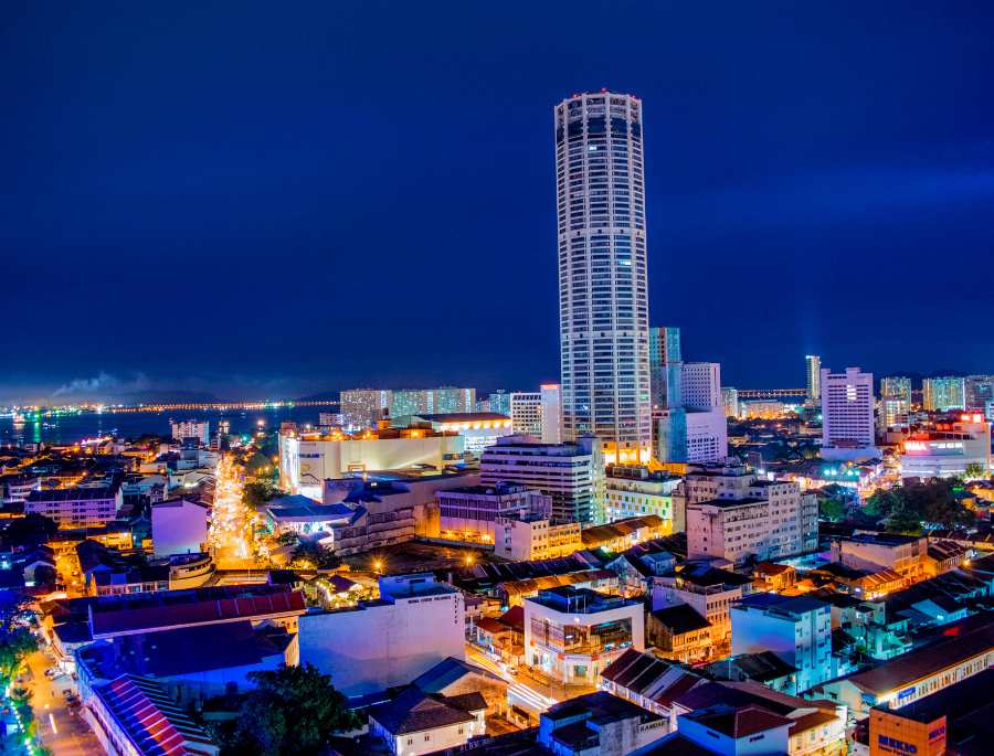 Đảo Penang mỗi khi màn đêm buông xuống