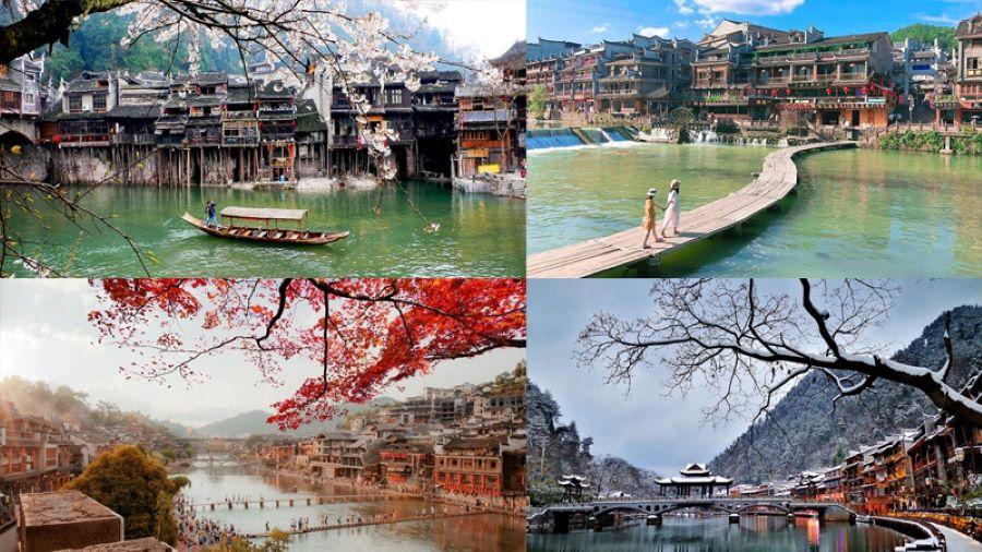 Thời điểm đẹp nhất để ghé thăm Phượng hoàng cổ trấn là khi nào?