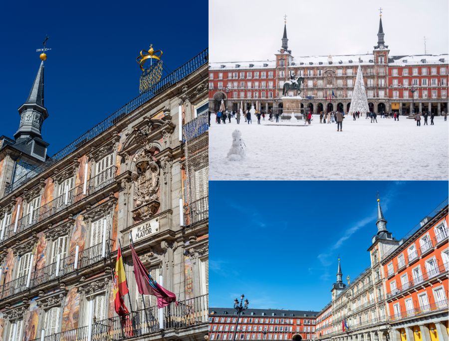 Quảng trường nằm ngay khu trung tâm nên du khách có thể dễ dàng di chuyển tới tham quan