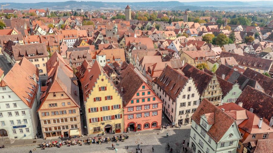 Rothenburg nhìn từ trên cao