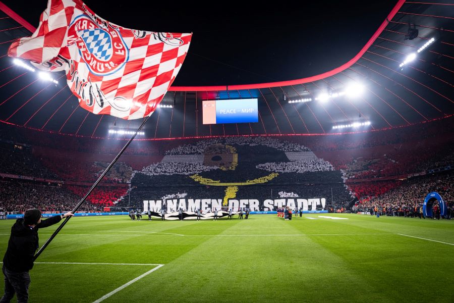 Allianz Arena - sân nhà của đội bóng đã 11 lần liên tiếp vô địch Bundesliga