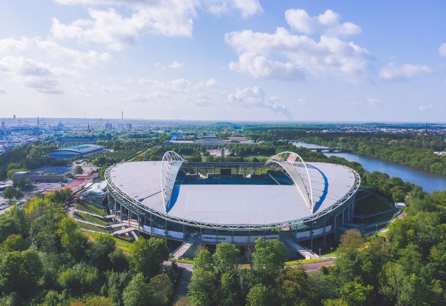 Sân vận động Leipzig Stadium là sân nhà của câu lạc bộ RB Leipzig