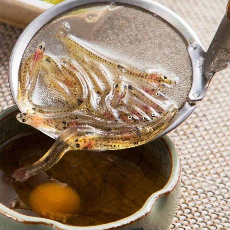 Shirouo no Odorigui, món ăn 