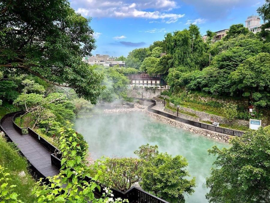 Thung lũng nhiệt – Beitou Thermal Valley - một trong những điểm đến nổi tiếng tại Đài