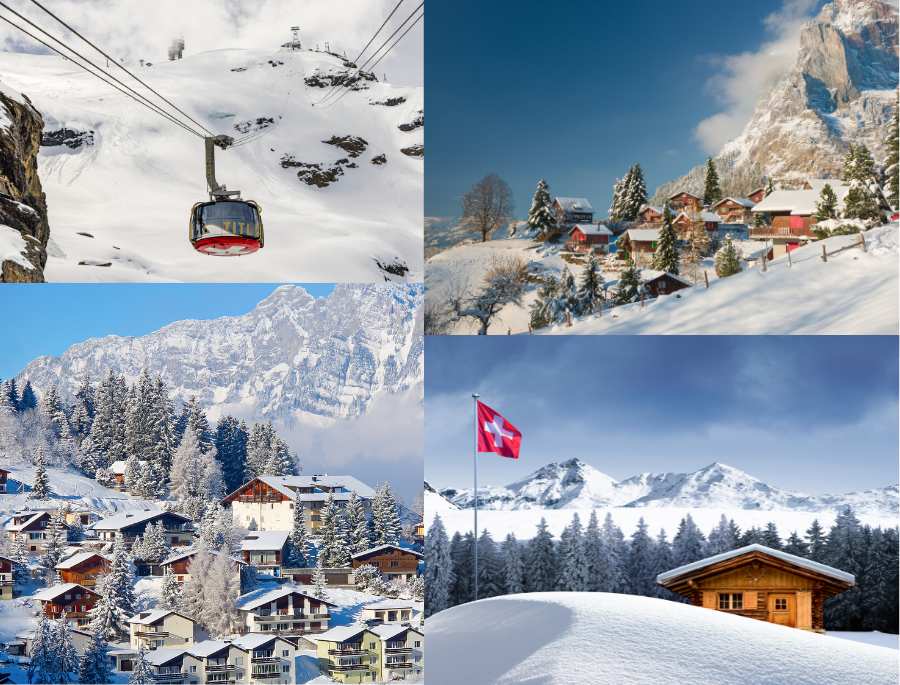 Mùa đông ở Thụy Sĩ là mùa của tuyết trắng với các hoạt động hấp dẫn