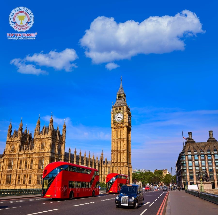 Tour nước Anh tại Top Ten Travel là chương trình tour cao cấp với 4 điểm đến hấp dẫn