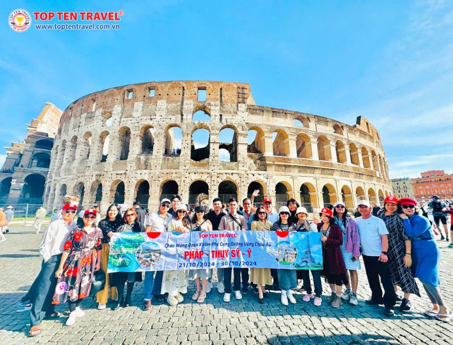 Đấu trường La Mã - Một trong những địa điểm lịch sử nổi tiếng hàng đầu dành riêng cho du khách trong chuyến du lịch Châu Âu