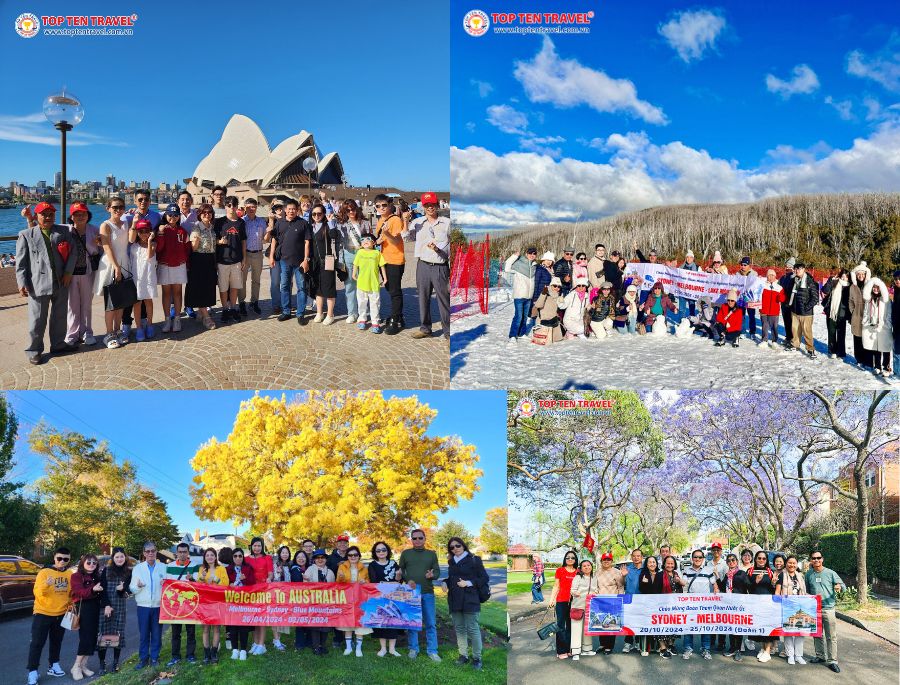 Nước Úc thu hút lượng lớn khách du lịch tới tham quan và khám phá suốt 4 mùa