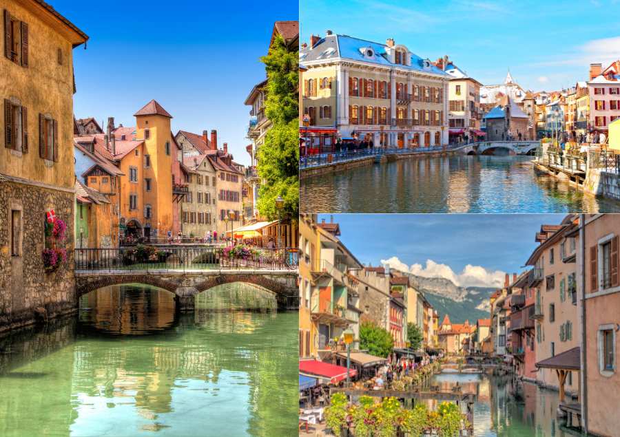 Thành phố Annecy sở hữu nhiều địa điểm đẹp với sự đa dạng về phong cách, kiến trúc
