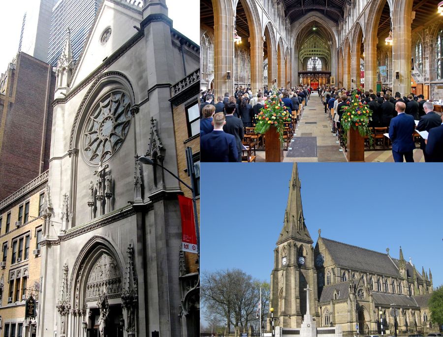 Nhà thờ St Mary the Virgin được mệnh danh là trung tâm tôn giáo lớn thứ 2 của thành phố