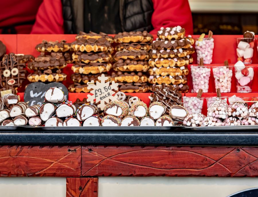 Tại khu chợ Ren có rất nhiều mặt hàng nổi tiếng của nước Đức