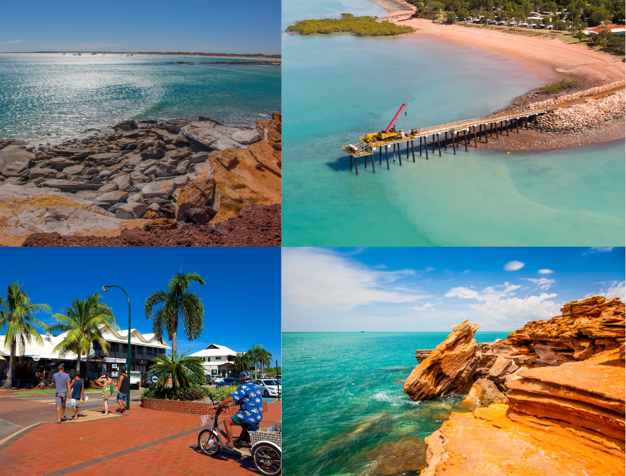 Khung cảnh tuyệt đẹp của thị trấn qua các góc nhìn