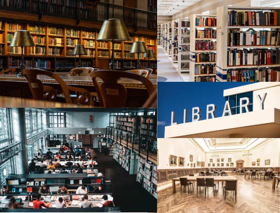 Toàn bộ các thư viện ở Mỹ như một kho tàng đồ sộ với số lượng lớn các ấn phẩm