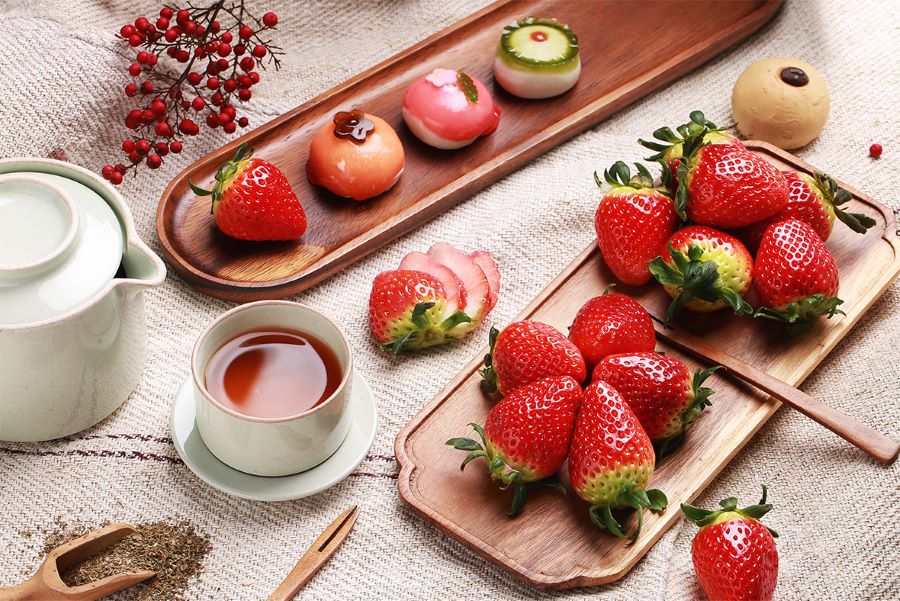 Đây là thời điểm mà dâu tây chín rộ, đạt hương vị thơm ngon nhất