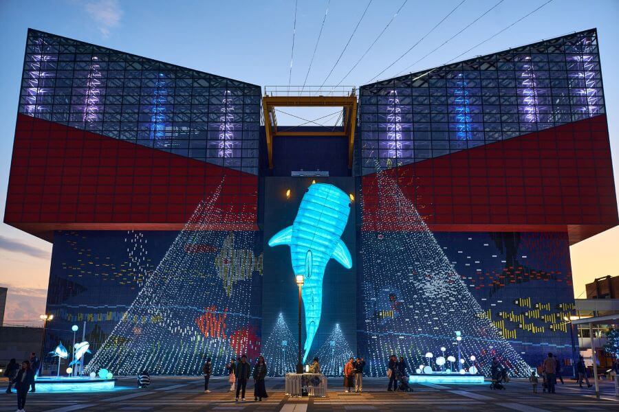 Với không gian rộng lớn và đa dạng các loài sinh vật biển, thủy cung Kaiyukan hứa hẹn sẽ mang đến cho bạn những trải nghiệm tuyệt vời