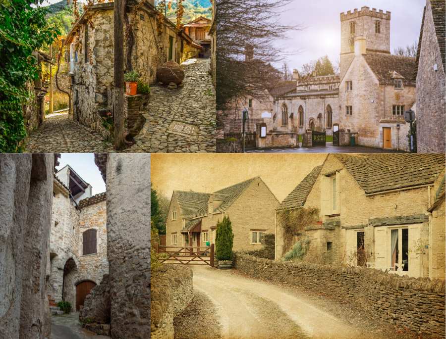 Ngôi làng cổ Bibury bắt đầu được hình thành từ thời kỳ Anglo-Saxon