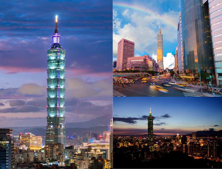 Tòa tháp Taipei 101 tựa như những đốt tre, tạo nên sự linh hoạt và vững chắc.
