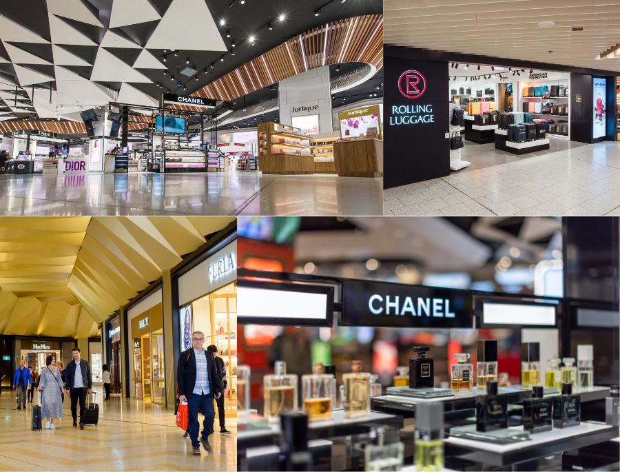 Khu vực mua sắm tại Sân bay Brisbane nước Úc