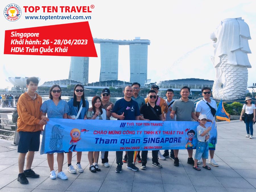 Tổng hợp hình đoàn tour du lịch khởi hành tháng 4 tại Top Ten Travel