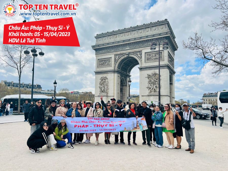 Tổng hợp hình đoàn tour du lịch khởi hành tháng 4 tại Top Ten Travel
