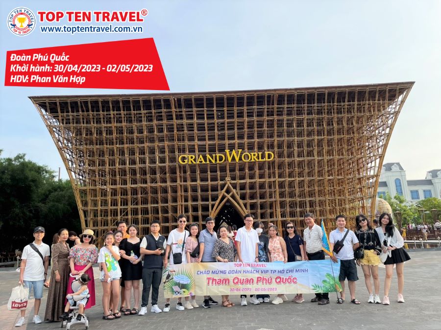Tổng hợp hình đoàn tour du lịch khởi hành tháng 4 tại Top Ten Travel