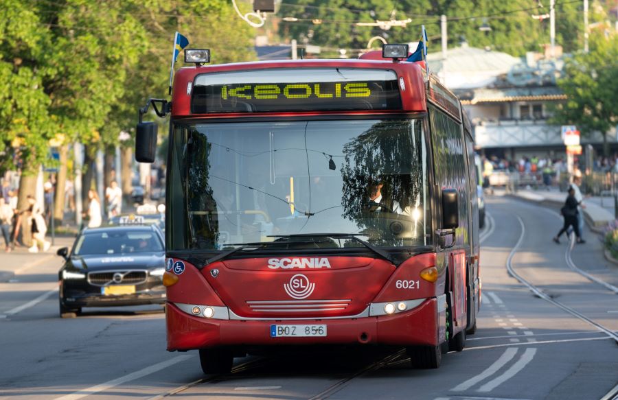 Xe bus là loại phương tiện công cộng được sử dụng phổ biến tại Thụy Điển