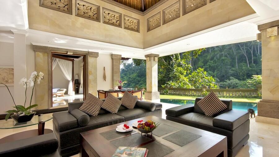 Viceroy Bali nằm trên một thung lũng xanh tươi với tầm nhìn bao trọn dòng sông Petanu huyền thoại