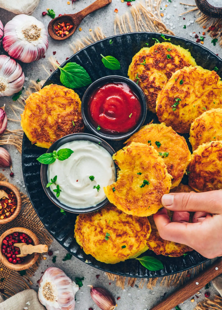 Kartoffelpuffer - món bánh kếp khoai tây chiên giòn rụm - chính là một trong những món ăn Berlin nổi tiếng mà bạn không thể bỏ qua