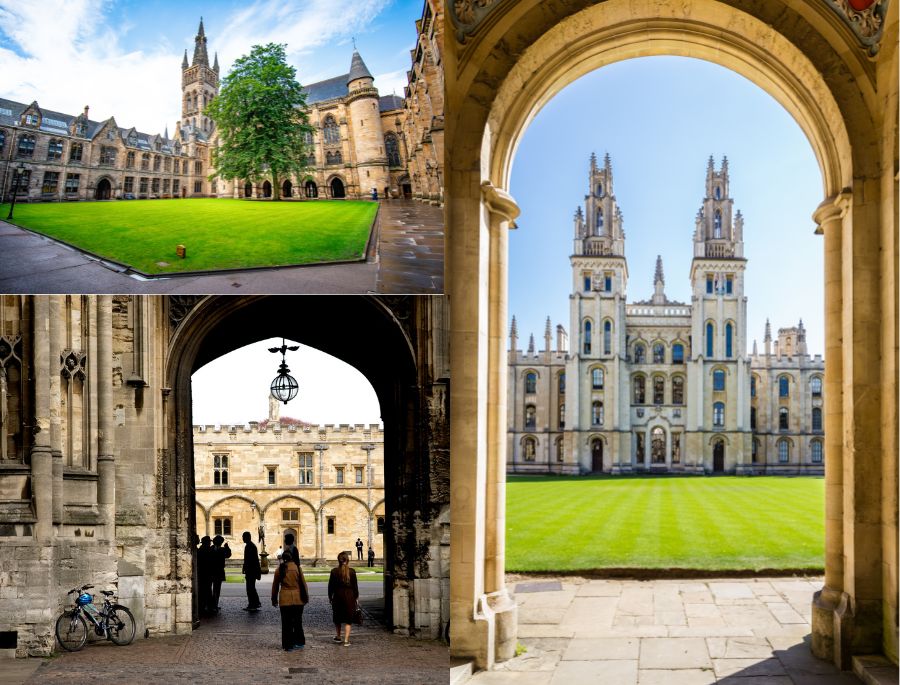 Khuôn viên bên trong của Đại học Oxford