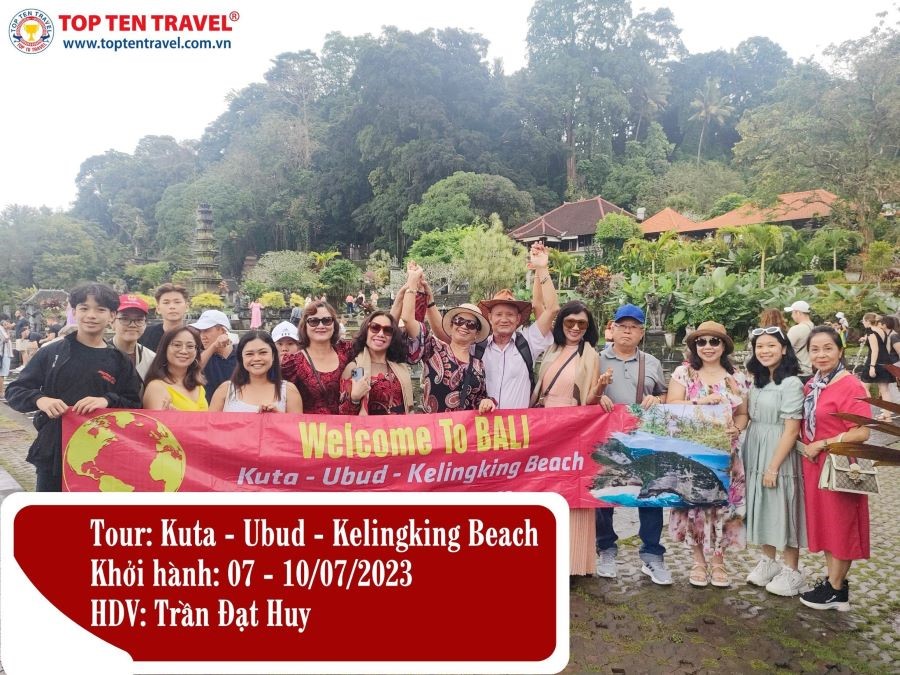 Khách nhà Top Ten Travel check-in tại hòn đảo Bali xinh đẹp