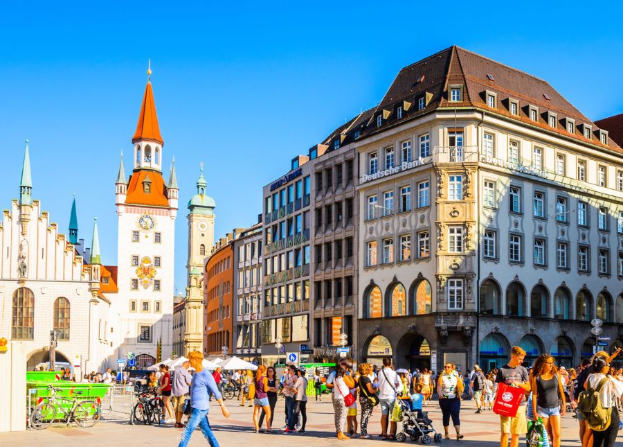 Thành phố Munich toát lên vẻ đẹp kết hợp giữa kiến trúc cổ điển và tiện nghi đô thị hiện đại