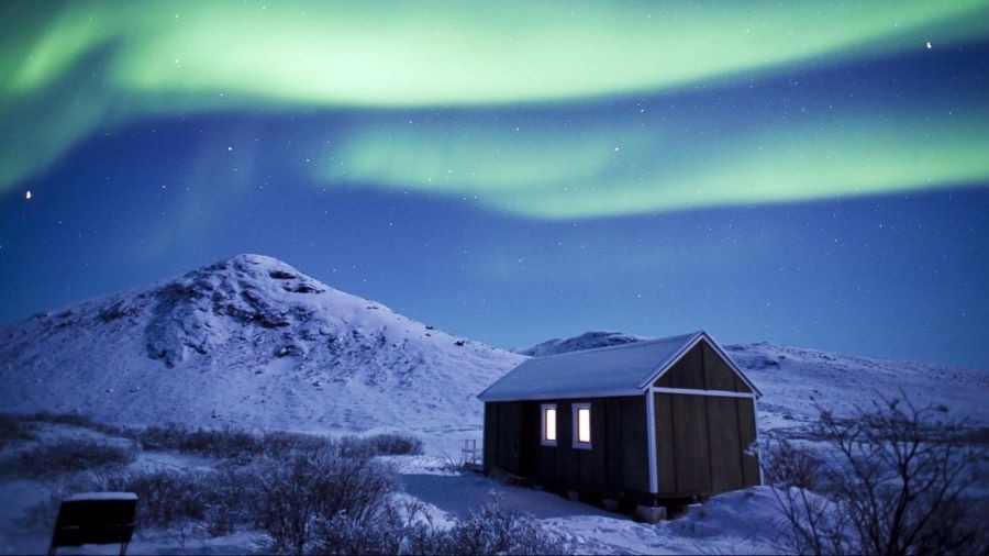 Hiện tượng cực quang chân thực và vô cùng rõ nét tại Greenland ở Đan Mạch