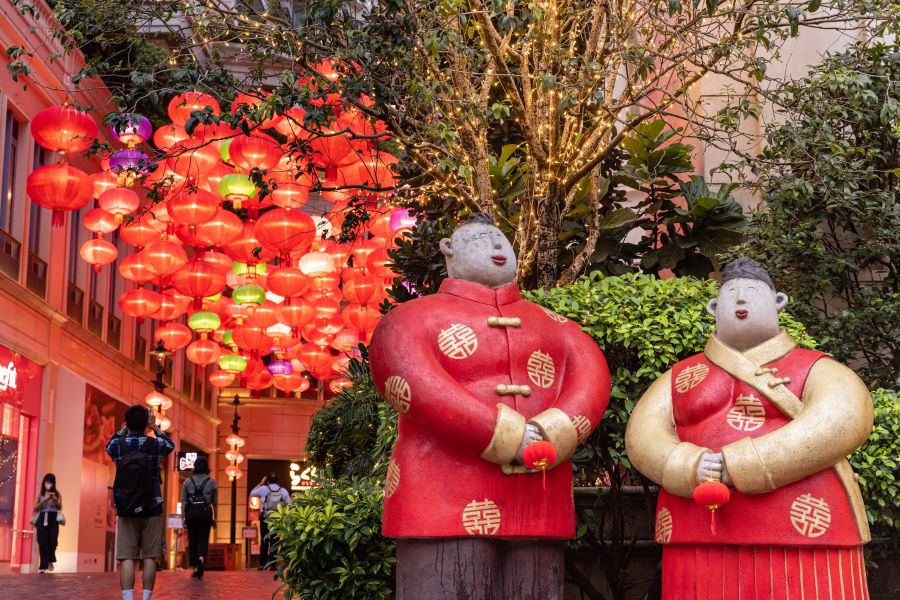 Đường phố Hongkong vào những ngày Tết trở nên lỗng lẫy và rực rỡ hơn bao giờ hết