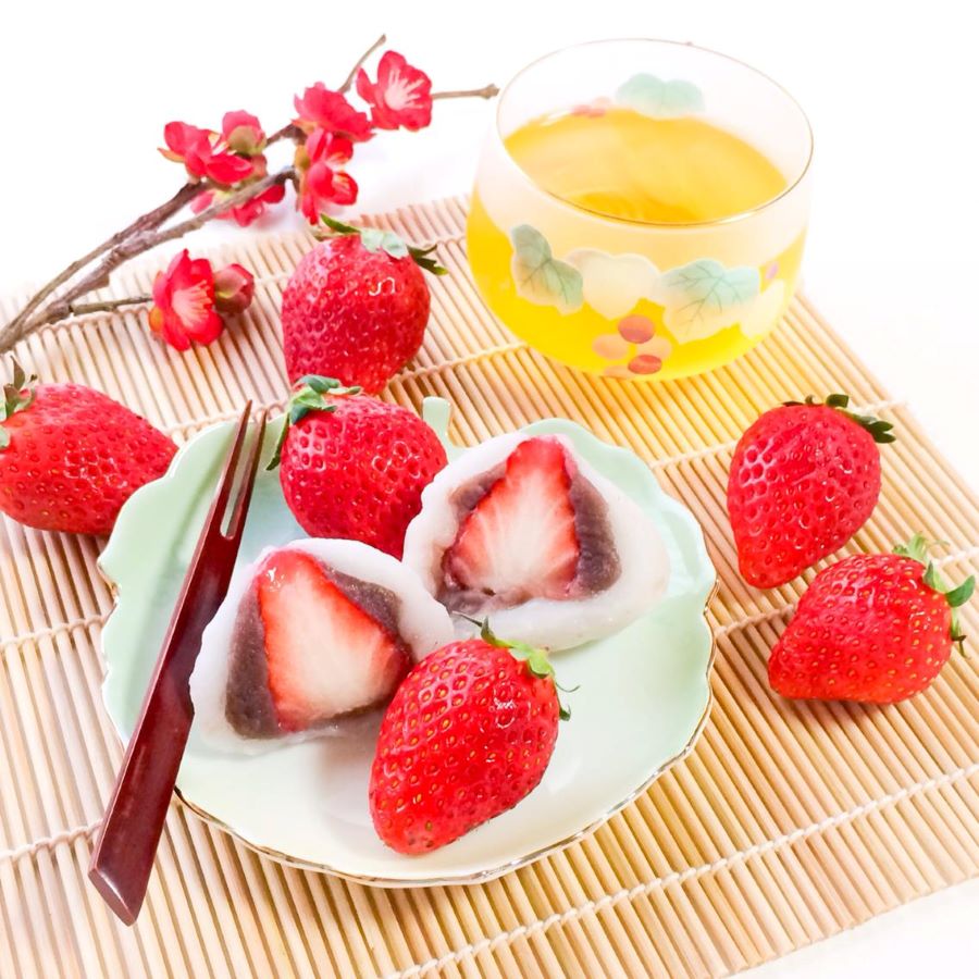 Bánh Daifuku dâu chắc hẳn sẽ là món bánh “chân ái” dành cho những tín đồ hảo ngọt 