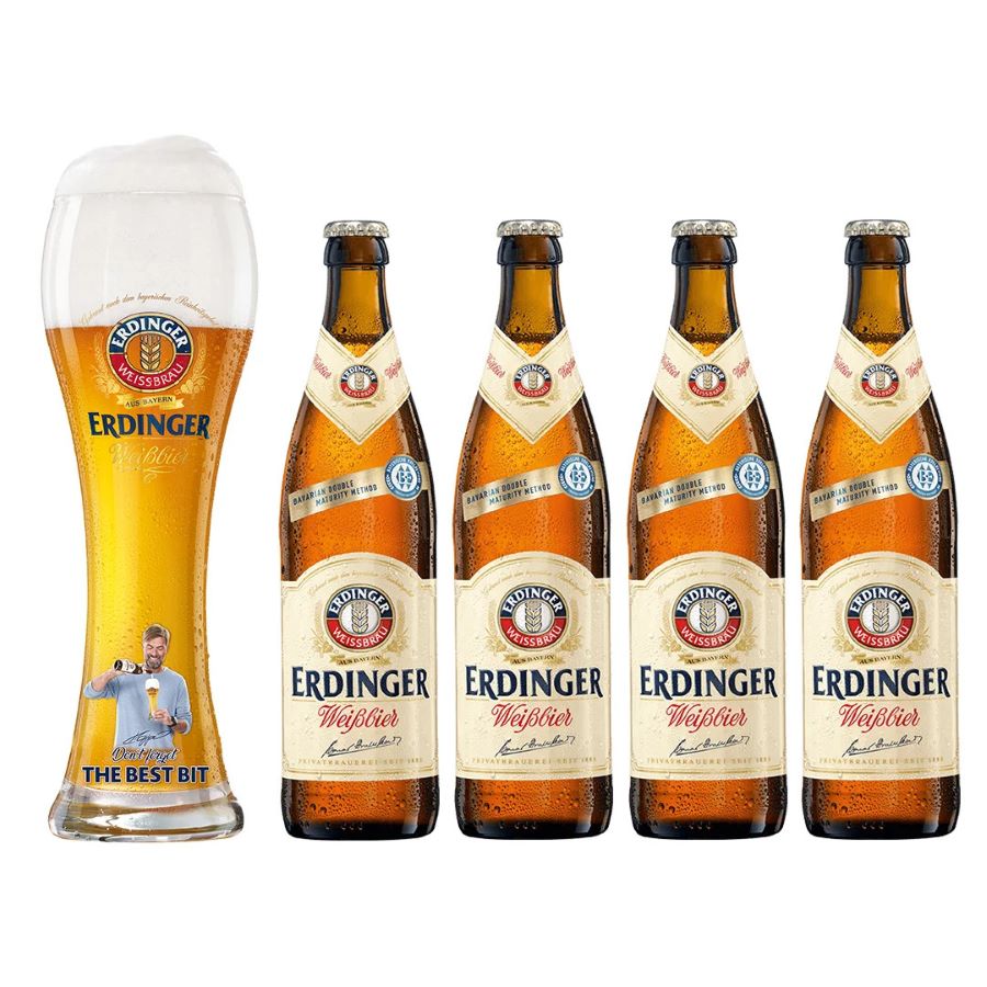 Bia Erdinger Weissbier được xem là biểu tượng của sự tinh tế và phong cách trong nghệ thuật nấu bia