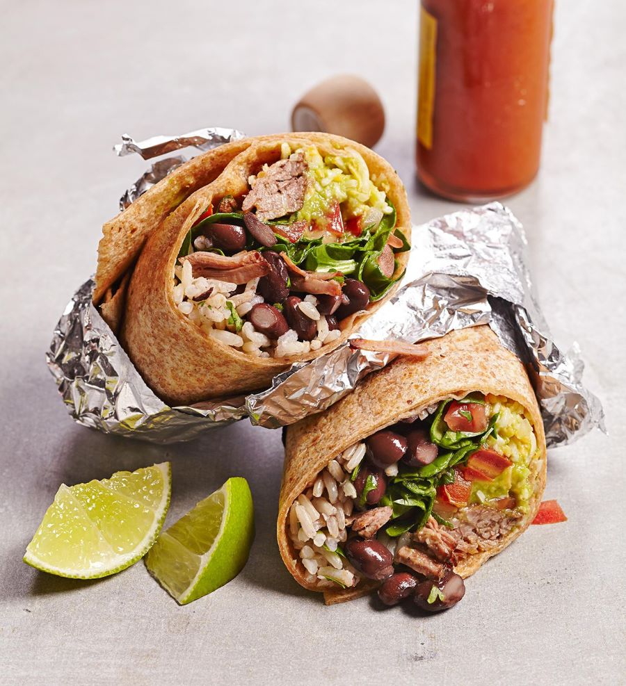 Burrito là một món bánh cuộn vốn có nguồn gốc từ Mexico tuy nhiên khi du nhập vào nước Mỹ