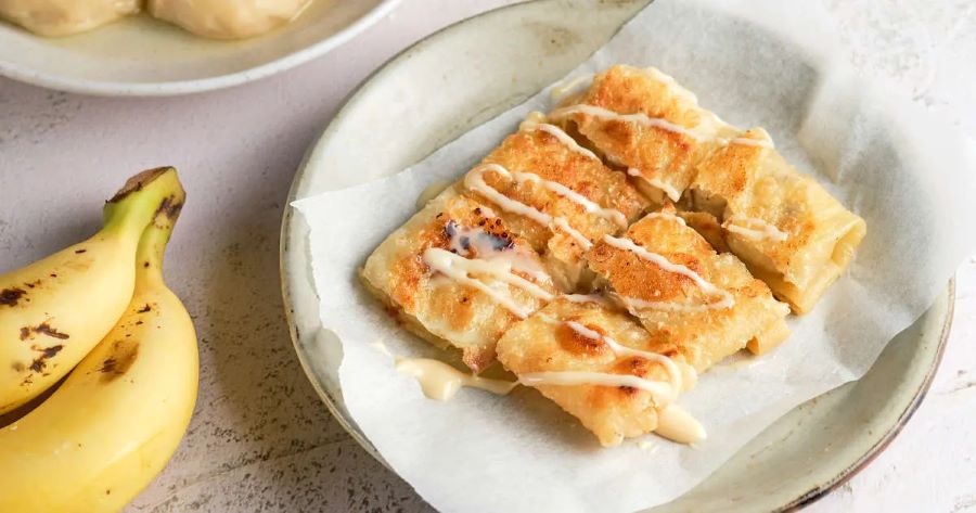 Bánh Roti nhân chuối kiểu Thái cực kỳ phù hợp với những tín đồ hảo ngọt 