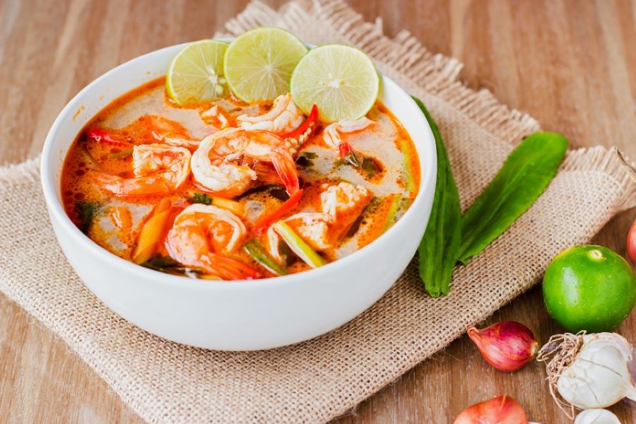 Mùi vị của Tom Yum chua cay đặc biệt, hương thơm lan tỏa đến khứu giác của từng thực khách