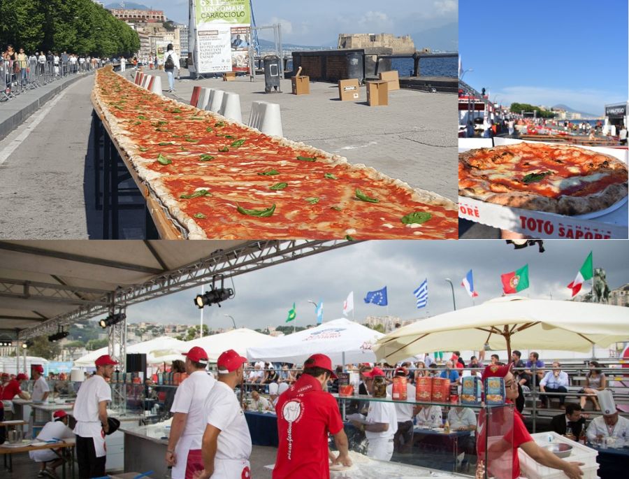 Những chiếc Pizza khổng lồ xuất hiện tại lễ hội