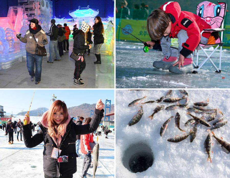 Lễ hội câu cá trên băng Sancheoneo là sự kiện hấp dẫn nhất tại Quận Hwacheon vào đầu năm