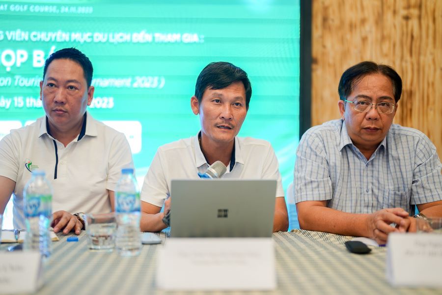 Ông Trịnh Nguyễn Hùng Dũng - Chủ Tịch Chi Hội phát biểu về vai trò, tiềm năng và thế mạnh của sản phẩm du lịch golf