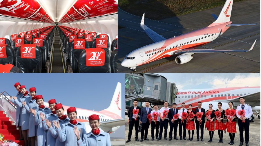 Ruili Airlines là đơn vị đang khai thác chuyến bay charter từ Việt Nam tới Lệ Giang 