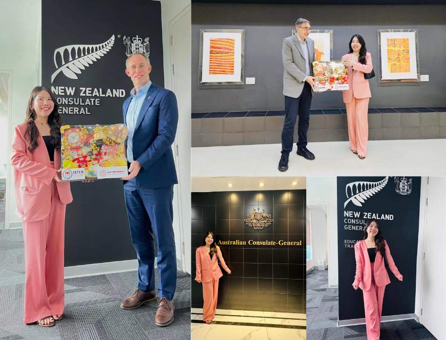 Bà Hoàng Minh Nhi - Giám Đốc Kinh Doanh Top Ten Travel trong chuyến thăm tại Tổng Lãnh Sự Quán Úc và New Zealand