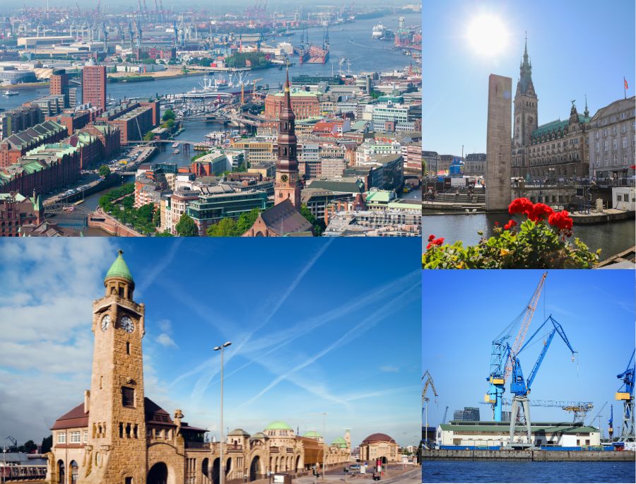 Thành phố cảng Hamburg nằm bên bờ biển Baltic và là một địa điểm vui nhộn và tấp nập bậc nhất nước Đức