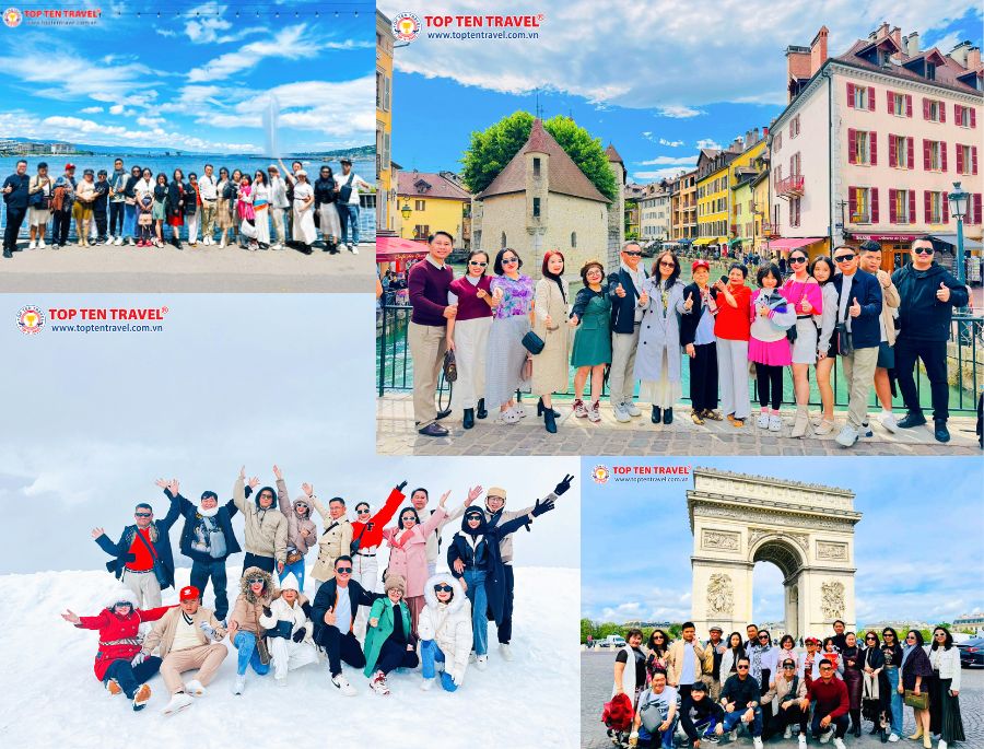 Đoàn Khách Top ten Travel trên tour Châu Âu: Đức - Hà Lan - Bỉ - Pháp - Thụy Sĩ