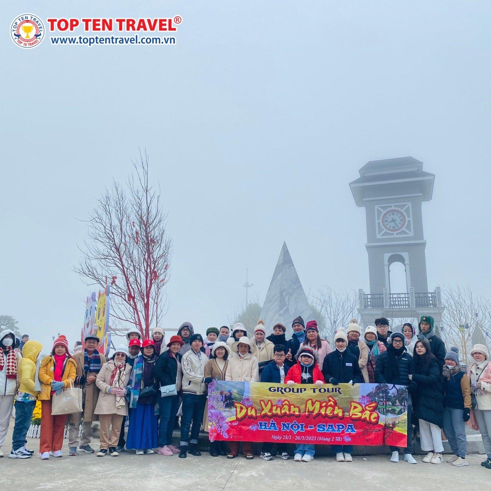 Đoàn Khách Top Ten Travel checkin tại Sapa