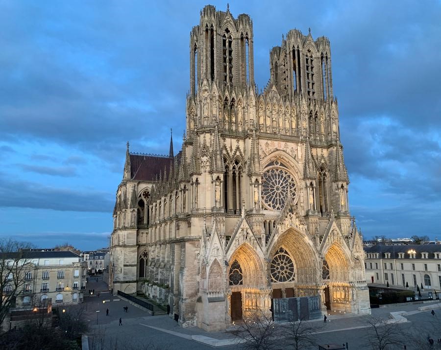 Nhà thờ Notre Dame de Reims với lối kiến trúc độc đáo
