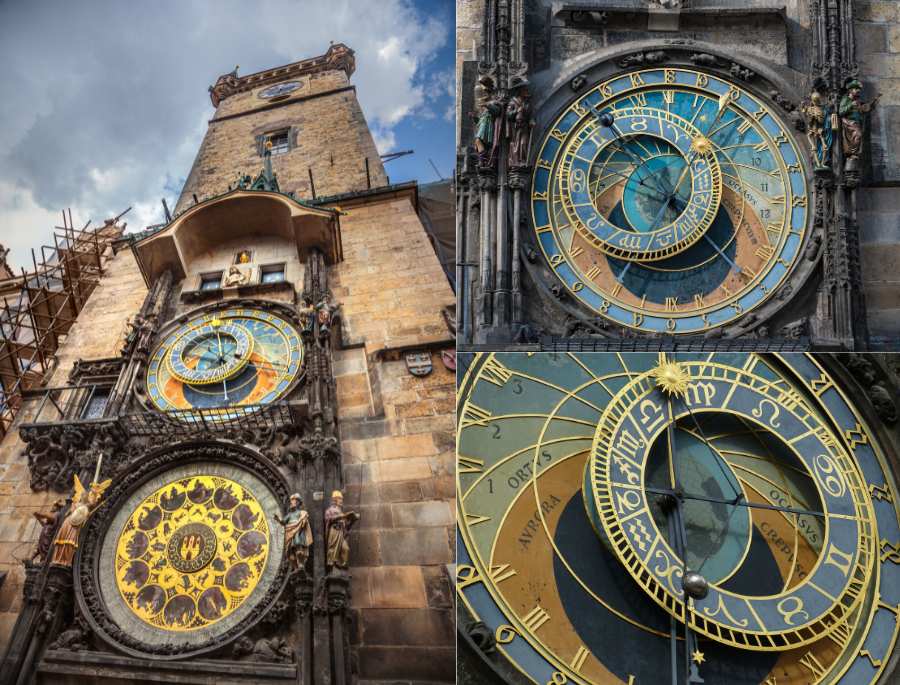 Đồng hồ Thiên văn (Astronomical Clock) là địa điểm hấp dẫn nằm tại Quảng trường Cố đô